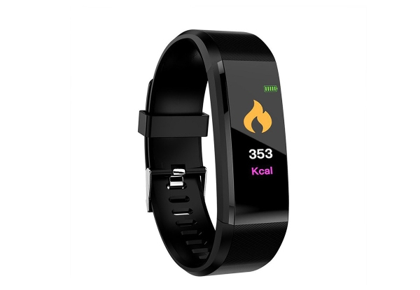 Water-Resistant Smart Fitness Tracker - Five Colours Available