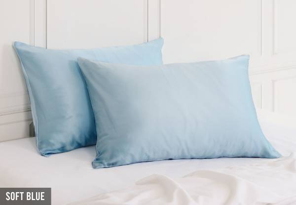 Twin Pack Royal Comfort Mulberry Silk Pillowcase - 11 Colours Available