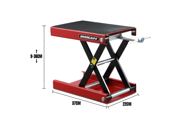 Shogun 500kg Motorbike Scissor Lifting Jack - Option with Dolly