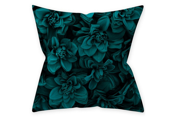 Four-Piece Aqua Turquoise Blue Pillow Cushion Cover