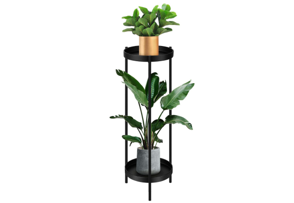 Two-Tier Metal Plant Stand Holder