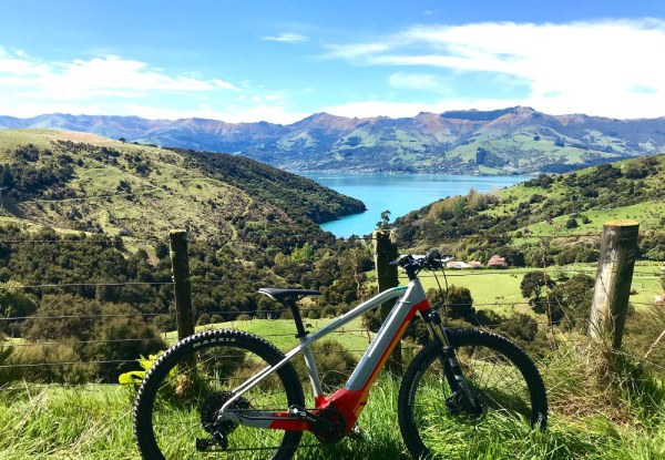 Two & a Half Hour Guided Electric Mountain Bike Tour in Akaroa for Two - Option for up to Seven People