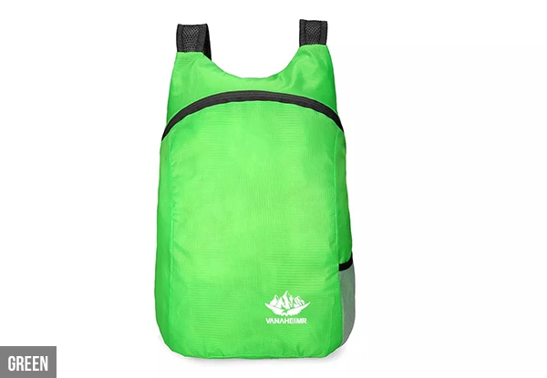 Ultralight Foldable Water-Resistant Backpack - Eight Colours Available