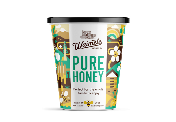 Waimete 6kg Pure NZ Honey (6 x 1kg Pots)