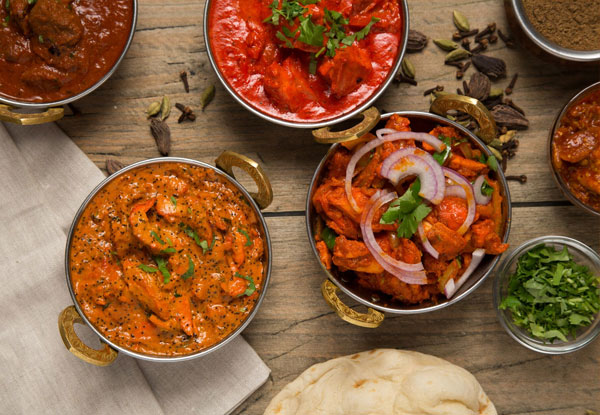 $50 Indian Dinner Dining Voucher – Valid Sunday - Thursday in Five Locations