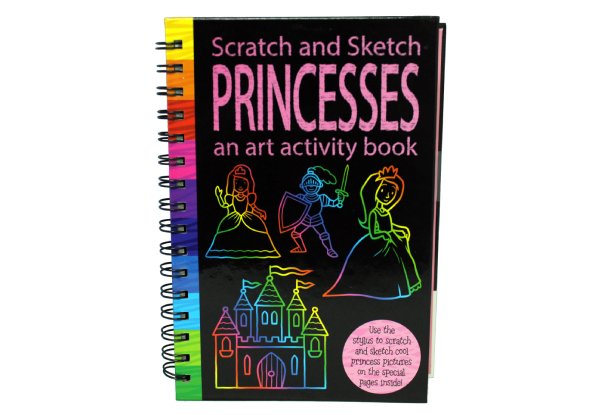 Scratch & Sketch Book Range - Option for Mermaids, Princess or Both with Free Delivery