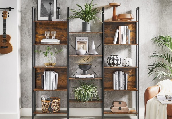 Vasagle Bookshelf Bookcase with 14 Storage Shelves