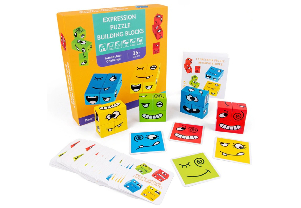 Expression Puzzle Building Cubes Game