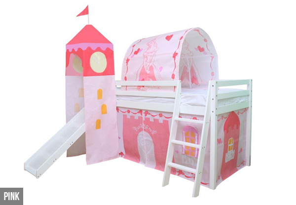 Kids Bed with Slide - Two Colours