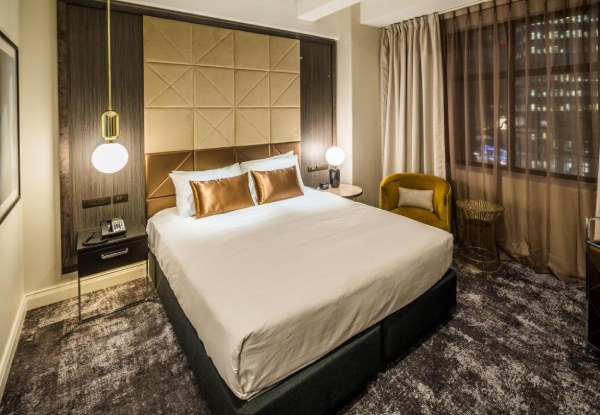 4.5-Star Luxury Wellington Getaway at DoubleTree by Hilton for Two People incl. 50% off Breakfast, 15% off All Additional Food & Beverages, Late Checkout, & WiFi