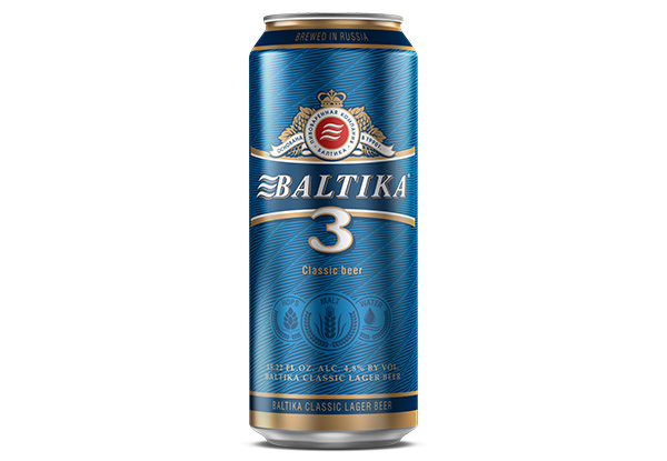 24-Pack of Beer Baltik 450ml - Option for   Three Classic or Gus Ruby