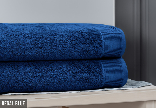 Two-Piece 100% Cotton Bath Sheet Set - Nine Colours Available