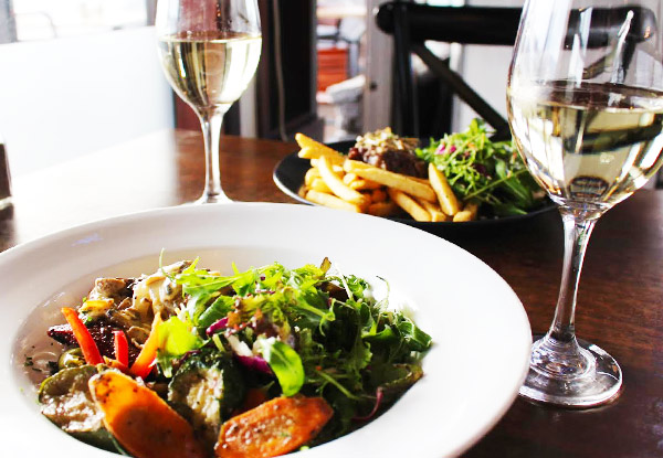 $59 for a Two-Course Meal for Two incl. Shared Entree, Two Mains & Two Glasses of Wine or Beer (value up to $94.70)