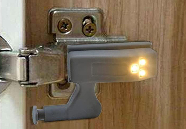 10-Piece Cupboard Hinge LED Light - Available in Two Colours & Option with Battery