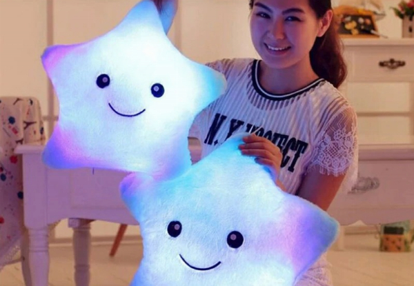 LED Star Pillow - Five Colours Available