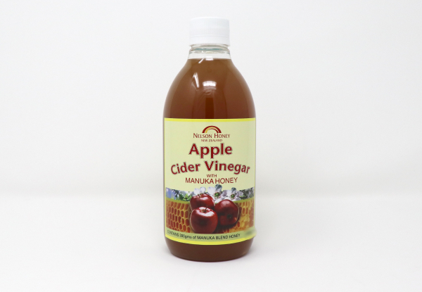 500ml Apple Cider Vinegar with Manuka Honey - Options for up to Six Bottles