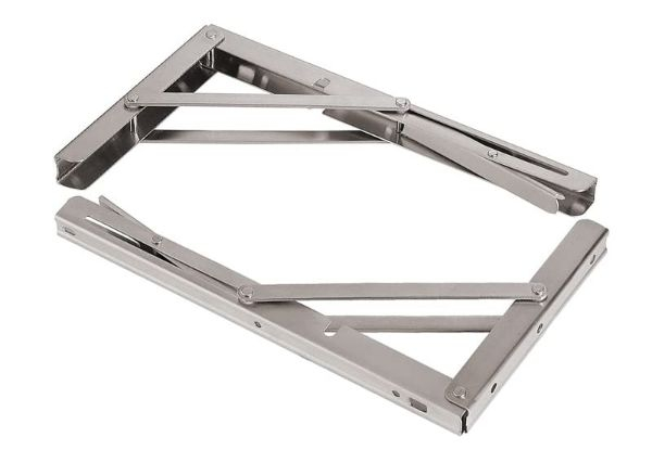 Stainless Steel Folding Table Bracket Shelf Bench - Five Sizes Available