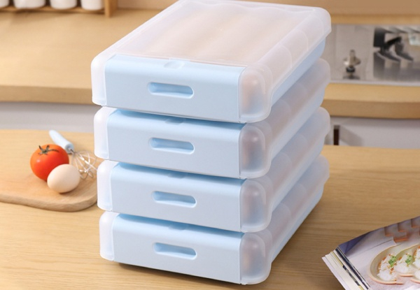 Automatic Scrolling Egg Storage Box Dispenser - Two Colours Available