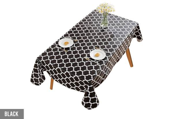 Moroccan Pattern Rectangle Tablecloth - Five Colours Available