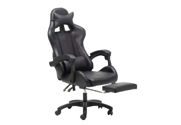 Gaming Chair Office Chair with Headrest & Foot Rest - Seven Colours Available