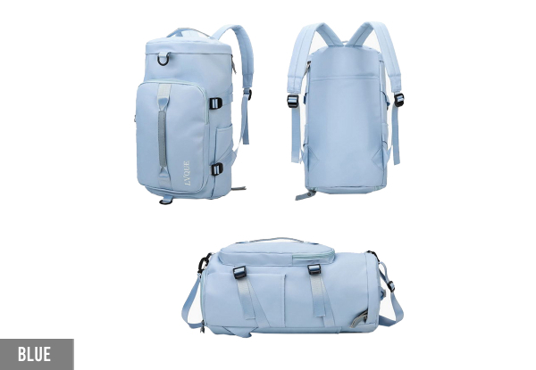 Travel Duffle Backpack with Shoes Compartment & Wet Pocket - Five Colours Available