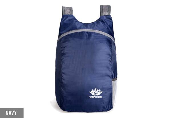 20L Lightweight Foldable Backpack - Eight Colours Available