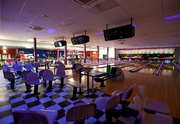 One Game of Bowling for One Person incl. 8" Pizza & Shoe Hire - Option for Family Game incl. 8" Pizza, Chips & Shoe Hire