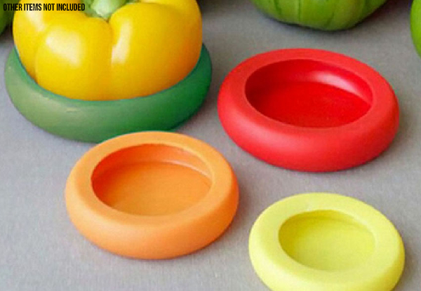 Four-Pack Silicone Food Huggers