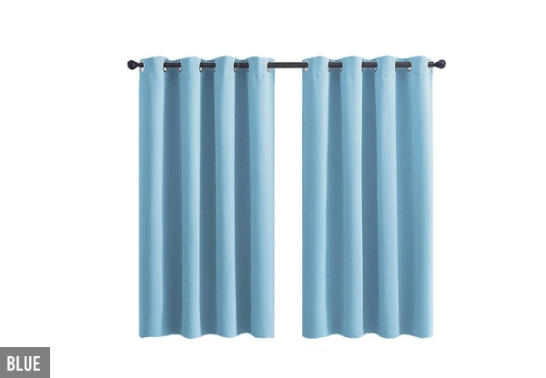 Single Pure Coloured Curtain - Option for Pair of Curtains & Six Colours Available