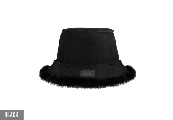 Ugg Sheepskin Reversible Bucket Hat - Available in Three Colours & Two Sizes