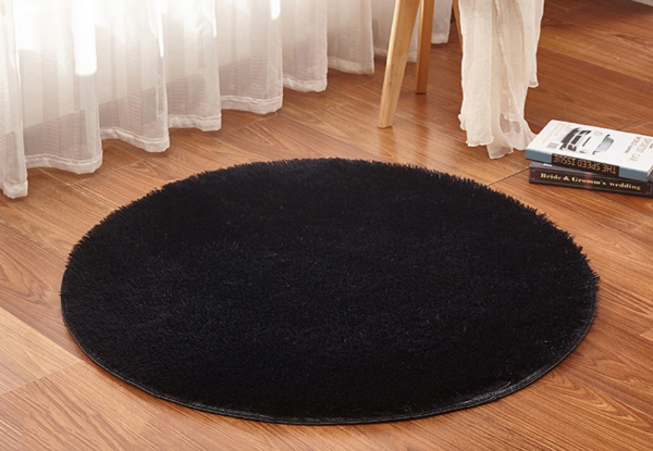 Fluffy Round Carpet - Seven Colours Available with Free Delivery