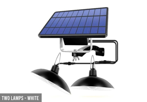 Solar Lamp - Two Colours Available & Option for Two Lamps