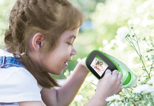 Kid's Portable 1080P 1000X Handheld Microscope with Photo & Video Functions  - Four Colours Available