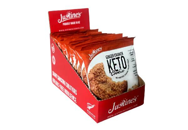 Justine's Keto Crunch Cookie Boxes Range - Available in Four Options