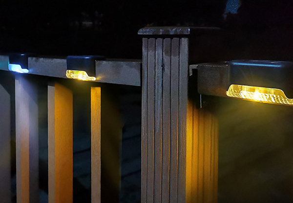 Outdoor Solar-Powered Staircase LED Light - Two Options & Three Styles Available