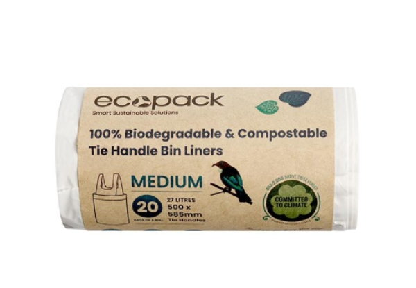 Three-Pack of 100% Home Compostable Bin Liners - Four Sizes Available