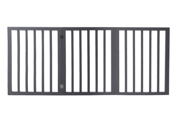 Retractable Wooden Pet Gate Barrier - Available in Two Colours & Two Options