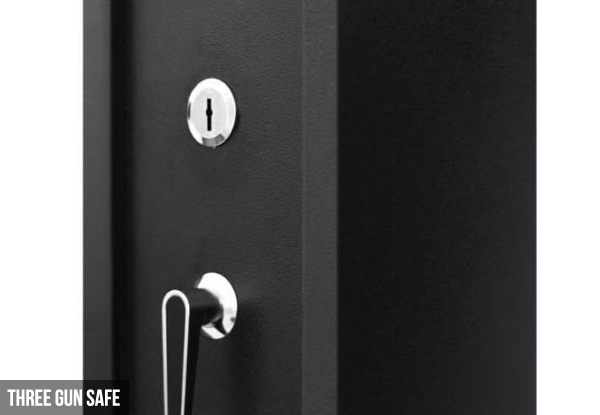 $199 for a Lockable Three Rifle Storage Safe, $249 for a Five Rifle Safe, or $279 for an Eight Rifle Storage Safe