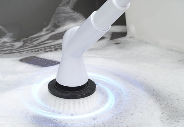 Electric Spin Scrubber with Six Replaceable Brush Heads