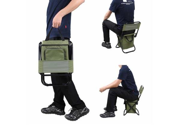 Outdoor Folding Camping Chair with Storage Bag