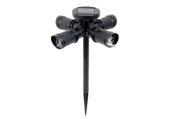 Four-Headed Solar Spotlight - Option for Two with Free Delivery