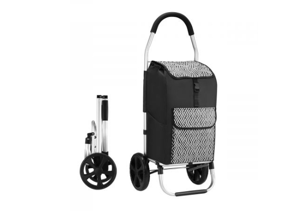 Lightweight Foldable Aluminium Shopping Trolley Bag on Wheels
