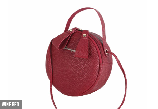 Round Crossbody Handbag - Five Colours Available with Free Delivery
