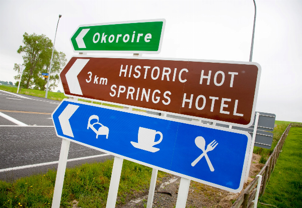 One-Night Spring Escape at Okoroire Hot Spring Stay for Two People in a Double or Twin Room incl. Continental Breakfast, Two Rounds of Golf for Two People & Multiple Entry to Thermal Hot Springs - Options for Two or Three Nights