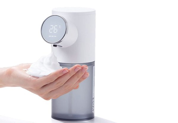Temperature Display Automatic Foam Soap Dispenser - Three Colours Available