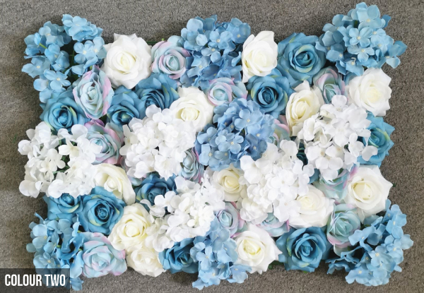 Artificial Flower Wall Panel - Four Colours Available