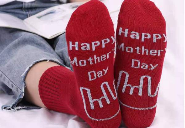 Two-Pack Mother's Day "I Love You Mom" Socks - Two Colours Available & Option for Four-Pack