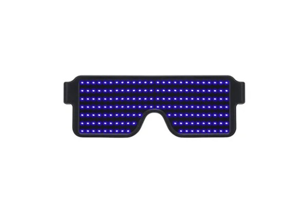 Rechargeable LED Light-Up Rave Glasses - Four Colours Available