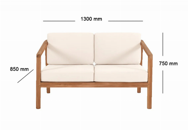 Jason Outdoor Teak Sofa Set