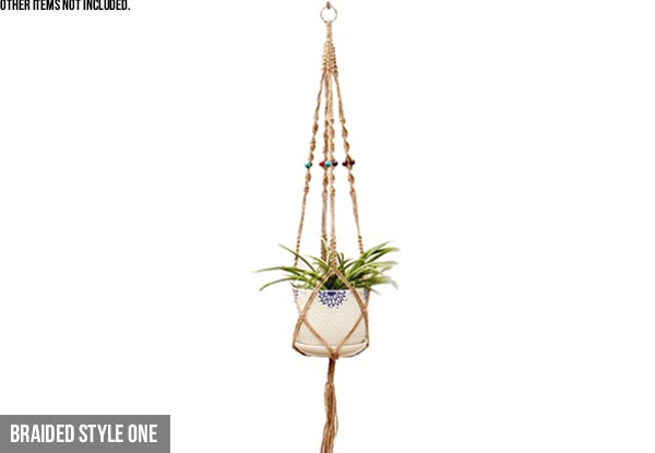 Garden Plant Rope Hanger - Range of Styles Available with Free Delivery